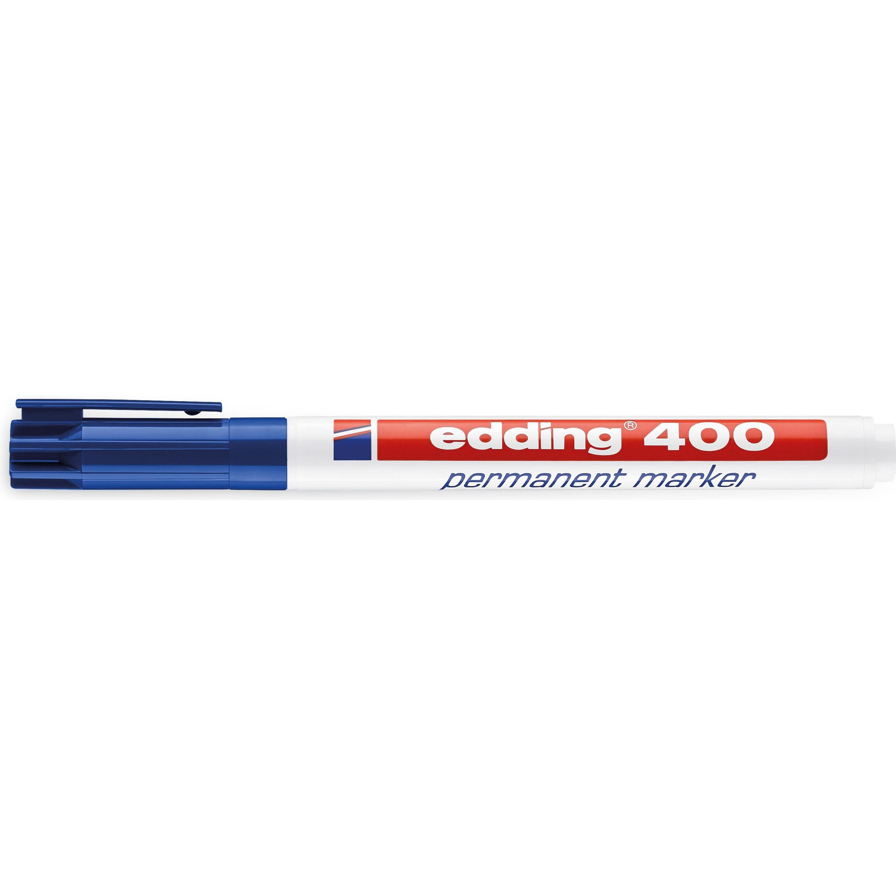 Edding, Marker, Permanent Marker 400 (Blau, 1 mm, 1 x)