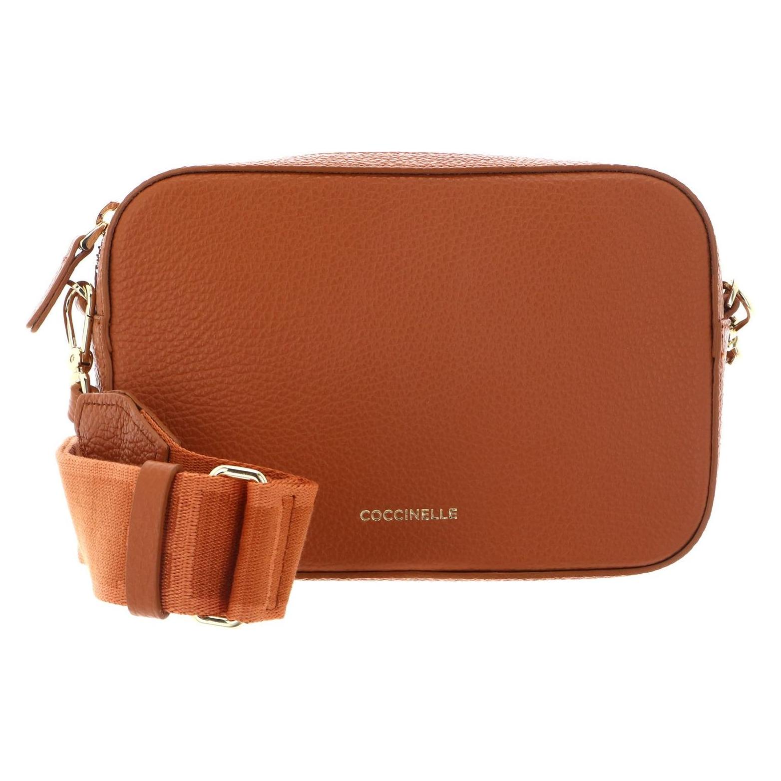Coccinelle, Vrouwen, Handtas, Tebe Crossover Bag, Bruin
