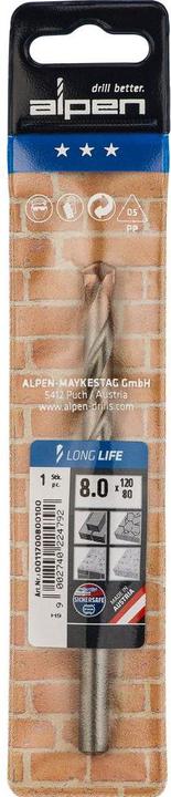 Actual product image Alpen Masonry drill (8 millimetres)