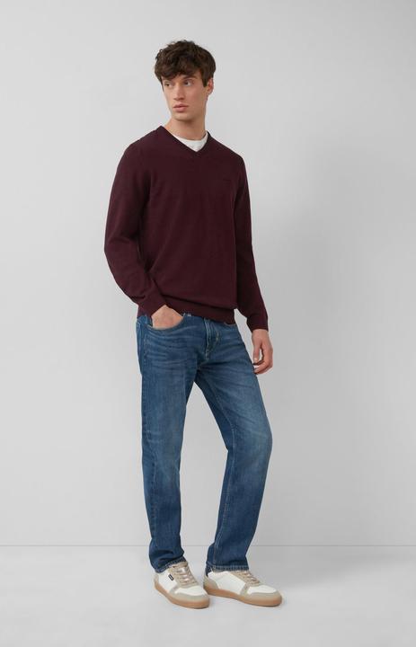 Produktbild s.Oliver Strickpullover Strickpullover mit Logo-Stickerei (M)