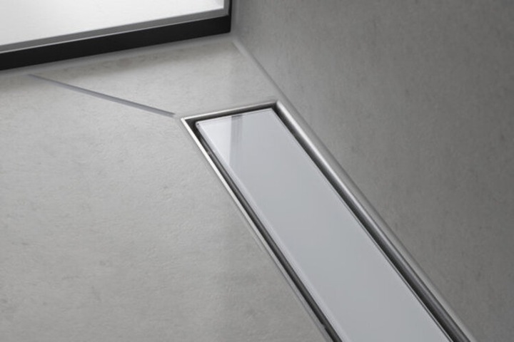 Immagine prodotto hansgrohe RainDrain Match è un set di canalette per doccia 1000 con telaio regolabile in altezza (acciaio (1000 mm)