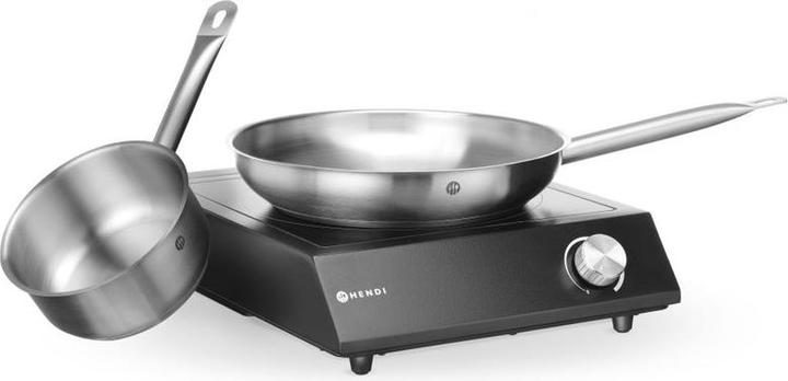 Produktbild Hendi Set: Induktionskocher 3500W + Stielkasse