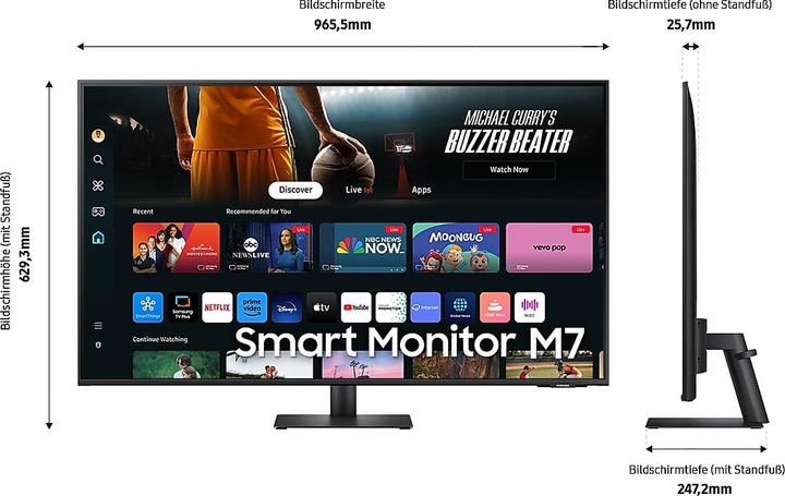 Produktbild Samsung Smart M7 - M70D (3840 x 2160 Pixel, 43")