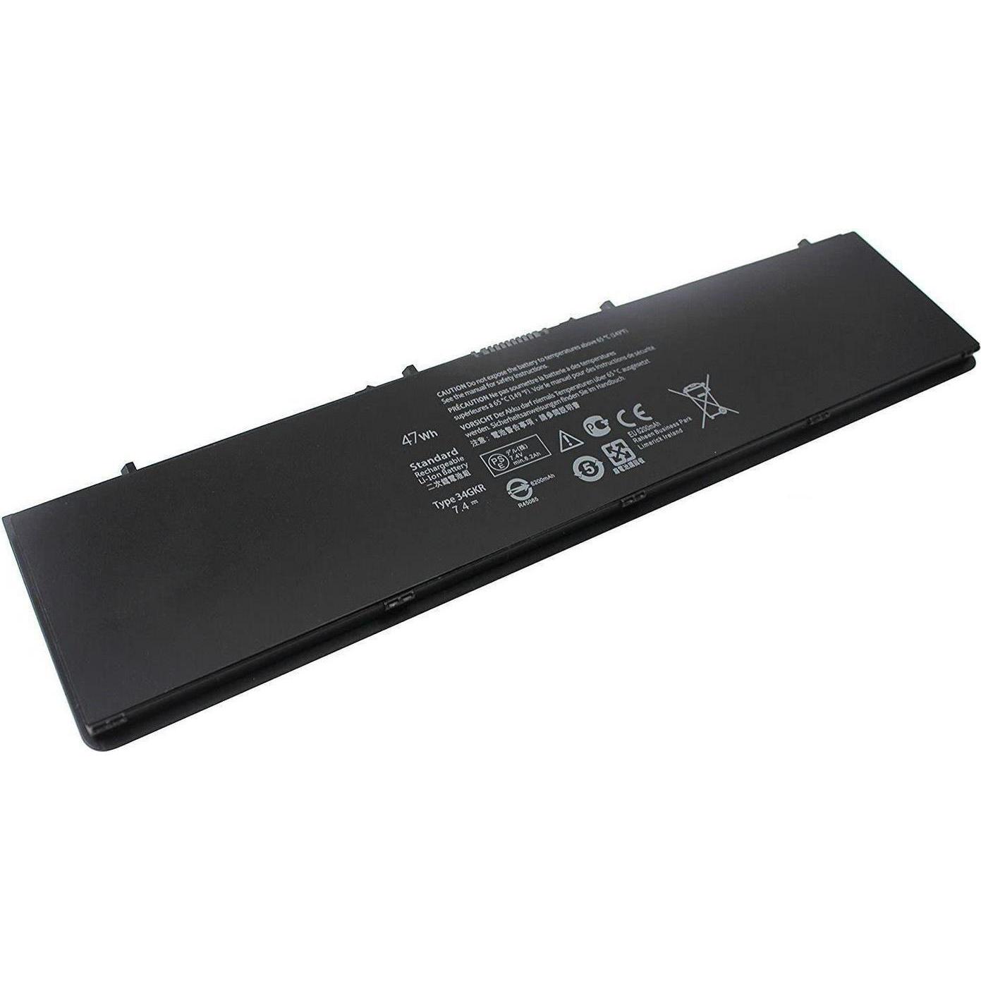 CoreParts Laptop Battery for Dell (3 Zellen, 3400 mAh), Notebook Akku, Schwarz