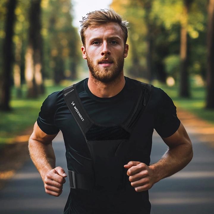 Produktbild Wozinsky WKDB1 reflektierende Laufweste – schwarz (One Size)