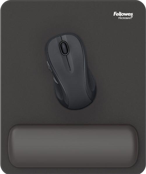 Actual product image Fellowes Breyta Mauspad schwarz mit Handgelenkauflage