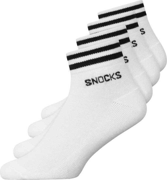 Immagine prodotto Snocks Calzini da ginnastica retrò con strisce (confezione da 4, 47 - 50)
