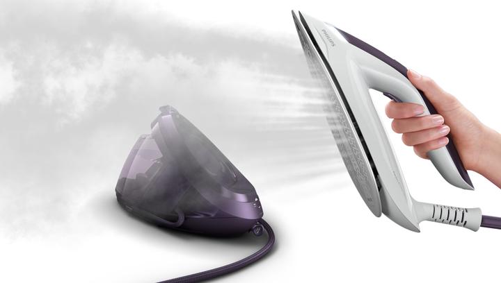 Image du produit Philips PSG8050/30 steam ironing station SteamGlide soleplate Purple (2700 W, 600 g/min)
