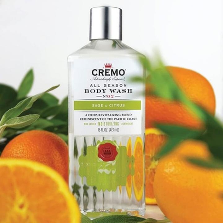 Produktbild Cremo Moisturizing Body Wash for Men Revitalizing Sage & Citrus Shower Gel 473ml (473 ml)