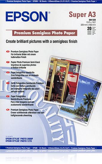 Produktbild Epson Premium Semigloss (250 g/m², A3+, 20 x)