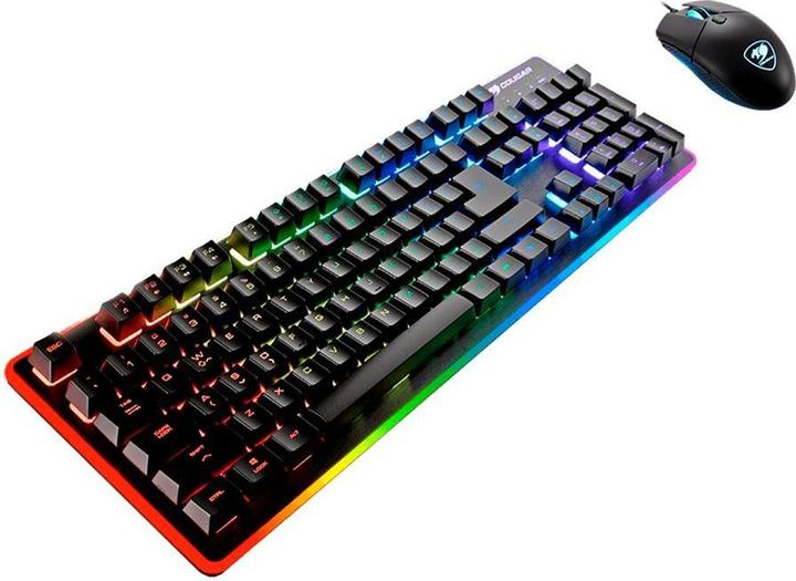 Actual product image Cougar DEATHFIRE EX keyboard USB QWERTY Black (DE, Cable)