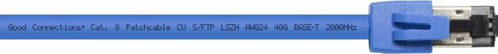 Produktbild Good Connections Alcasa 8080-020B Netzwerkkabel 2 m Cat8.1 S/FTP (S-STP) Blau (S/FTP, CAT8.1, 2 m)