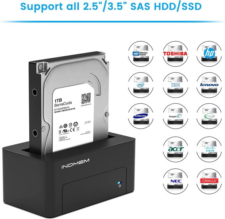 Actual product image Indmem SAS to USB 3.0 Adapter