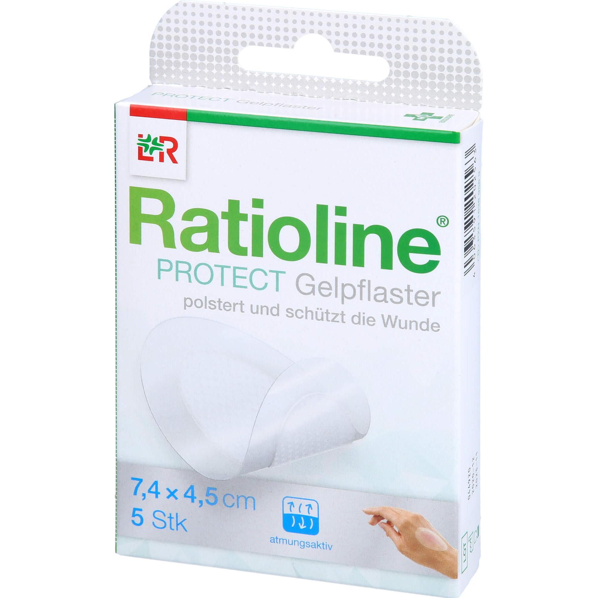 Lohmann & Rauscher, Pflaster, Ratioline Prot Gel 7.4x4.5, 5 St PFL (5 x)