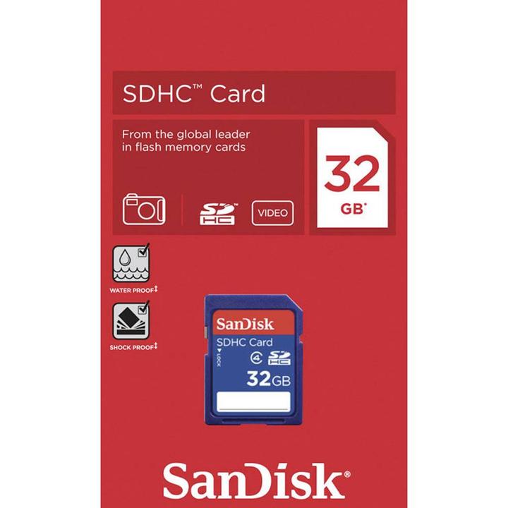 Actual product image Sandisk Standard Memory Card (32 GB, SDHC, U1, UHS-I)