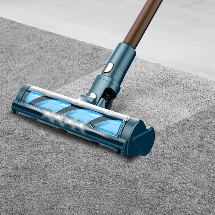 Actual product image Taurus HOMELAND DIGITAL ANIMAL FLEX Upright Vacuum Cleaner Black Blue Gold Bagless