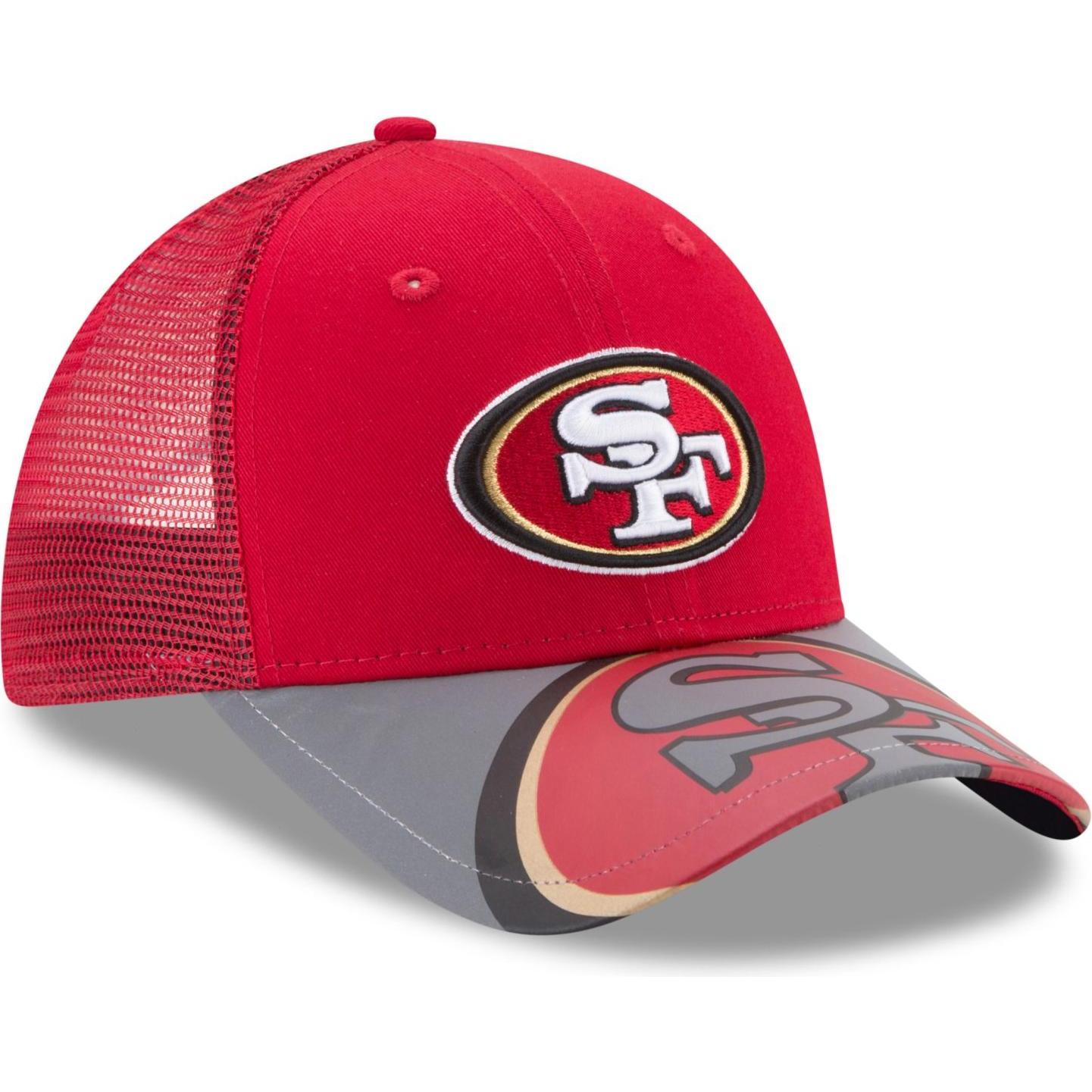 New Era, Herren, Cap, Trucker 9Forty Reflect Visor NFL Teams, Rot, (One Size)