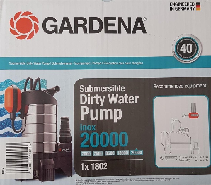 Actual product image Gardena 20000 Inox
