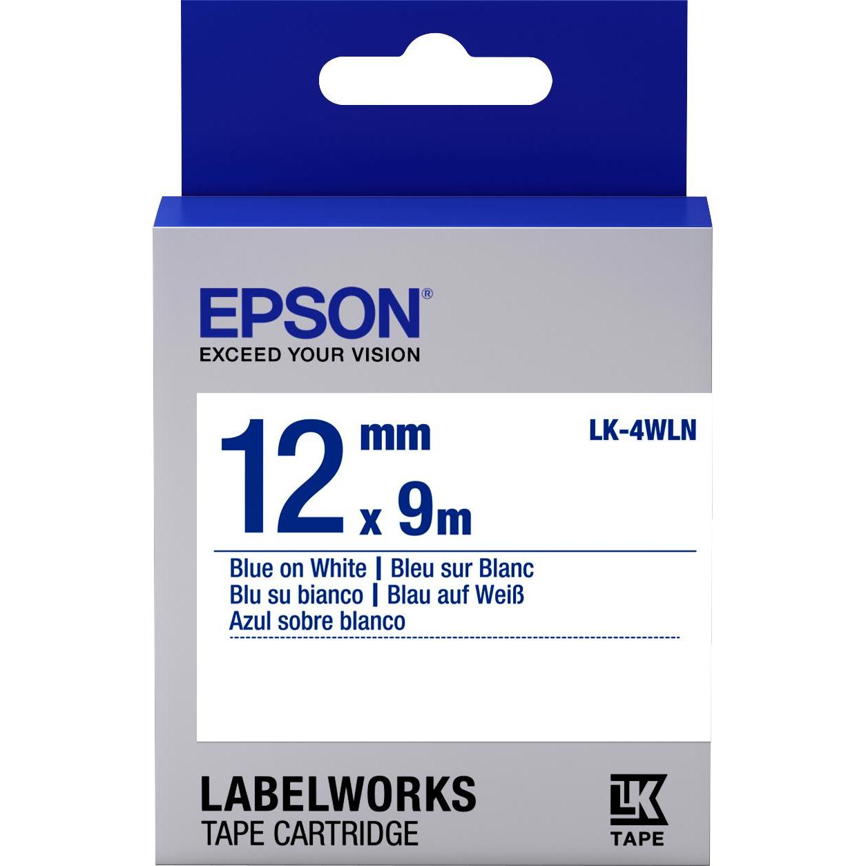 Epson, Beschriftungsband, Etikettenkassette Lk-4wln (1.20 cm, Blau)