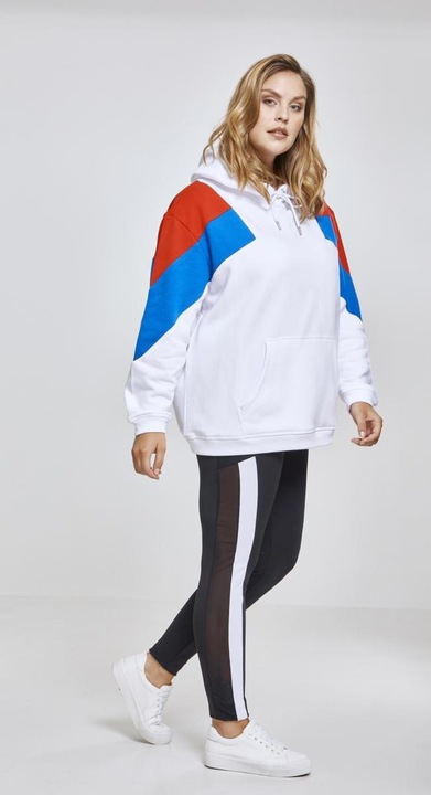 Actual product image Urban Classics Ladies Oversize 3-Tone Block Hoody (XXL)