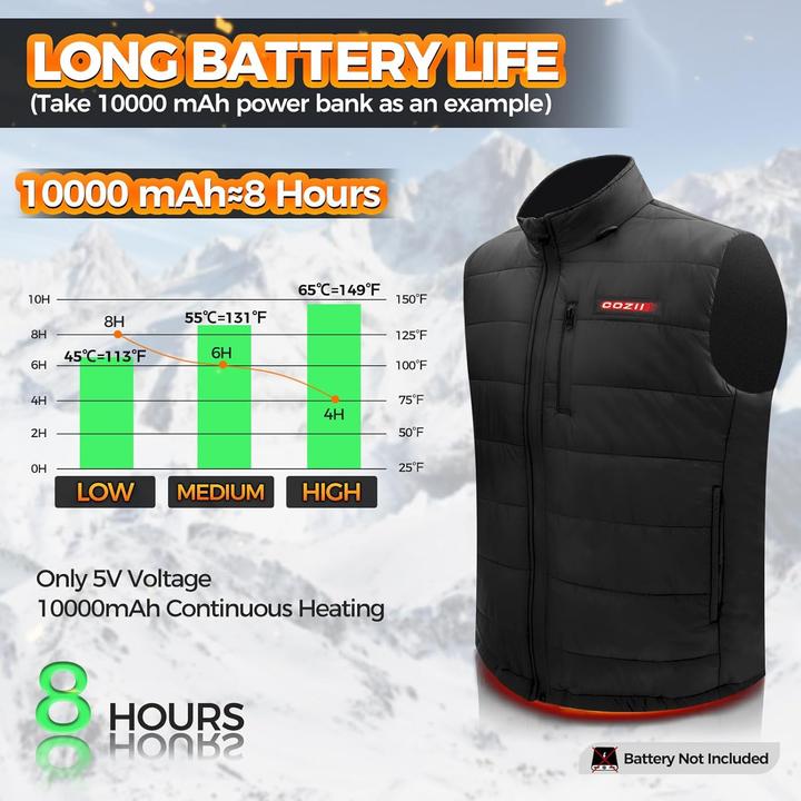 Immagine prodotto Verquin Beheizbare Weste mit 3 Temperaturstufen (L)