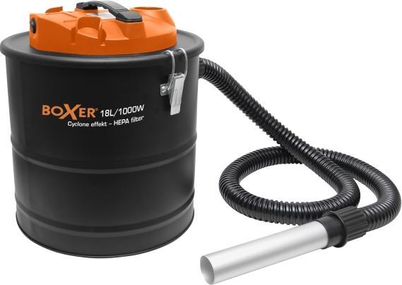 Boxer ® cyclone askesuger med HEPA filter 18 litre med motor 1000 Watt (Ash vacuum cleaner)