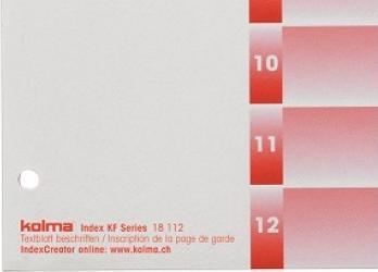Image du produit Kolma Intercalaire A4 strong 1-12 12 pcs. gris
