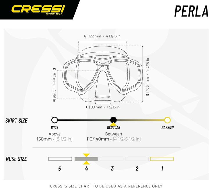 Actual product image Cressi Perla snorkelling set