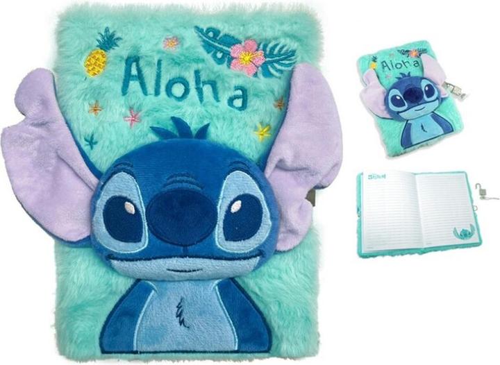 Image du produit Kids Licensing Disney Stitch Secret diary 3D soft toy (A5, Couverture souple)
