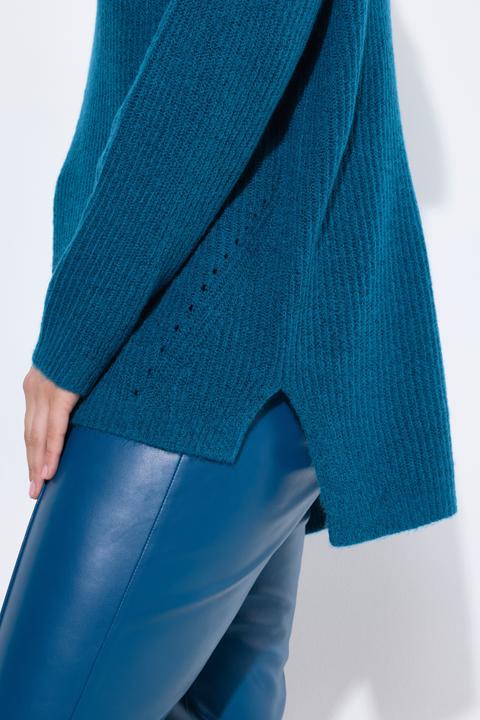 Immagine prodotto Ulla Popken Maglione dolcevita dal taglio oversize in maglia a costine con maniche lunghe (62)