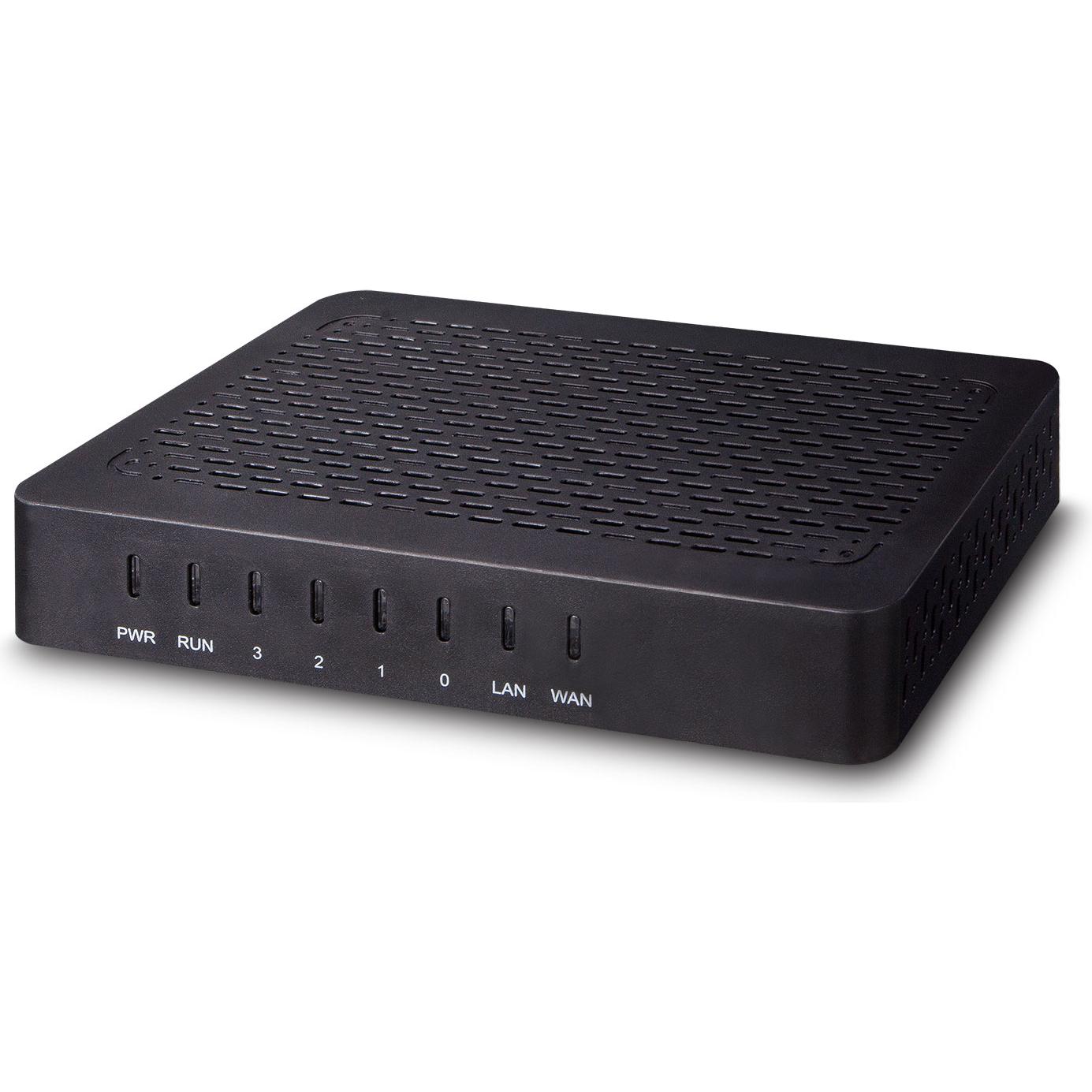 Planet 4-Port SIP VoIP Gateway 4*FXS, Netzwerk Switch, Schwarz