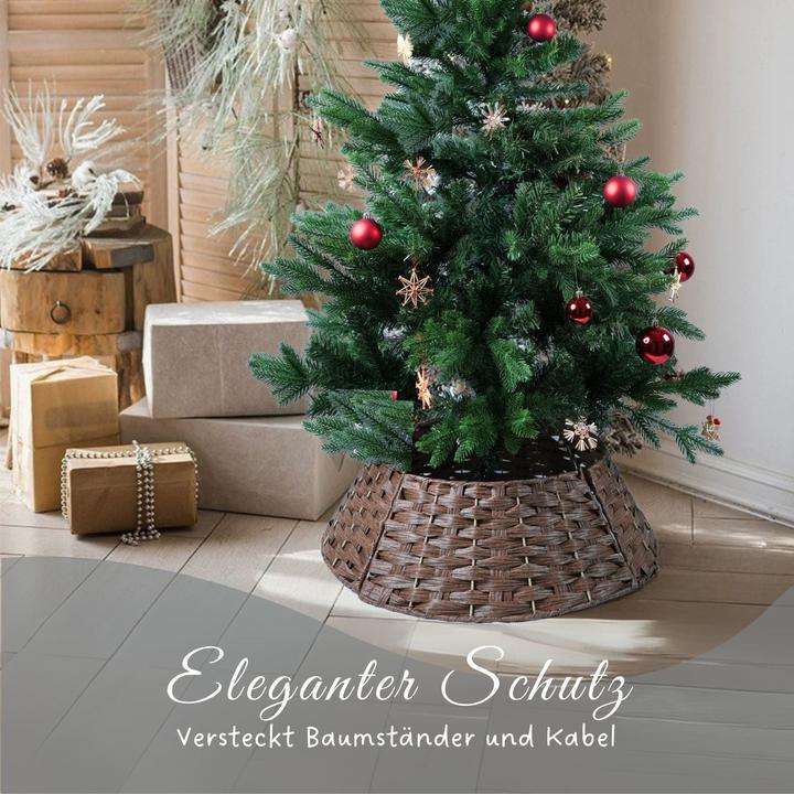 Produktbild Hermex Weihnachtsbaum Korb Rock Kragen Korbabdeckung Tannenbaum Ring