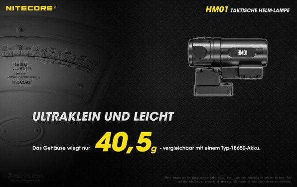 Actual product image Nitecore HM01 - tactical helmet lamp (320 lm)