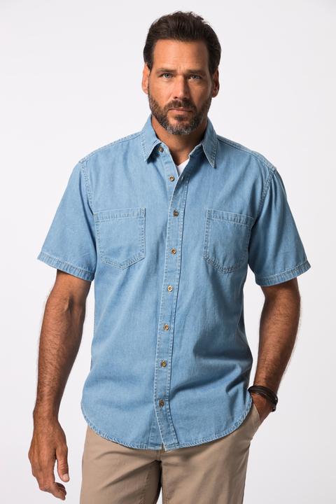 Immagine prodotto JP1880 Denimhemd, Denim, Halbarm, Modern Fit Passform, Kent Kragen, bis Gr. 8XL (8XL)