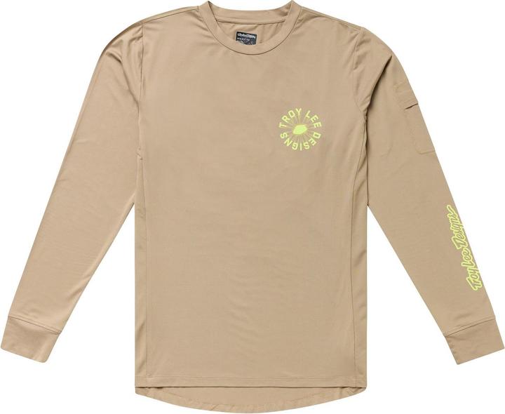 Actual product image Troy Lee Designs Ruckus Long Sleeve Ride Tee, The Fuzz, timber, L (L)