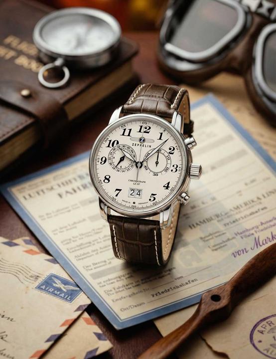 Immagine prodotto Zeppelin Cronografo LZ127 Count (Cronografo, Orologio da polso analogico, 40 mm)