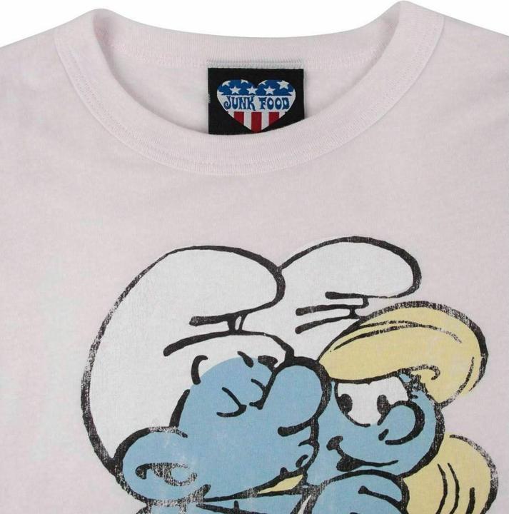 Actual product image Junk Food Smurf And Tell Tshirt (S)