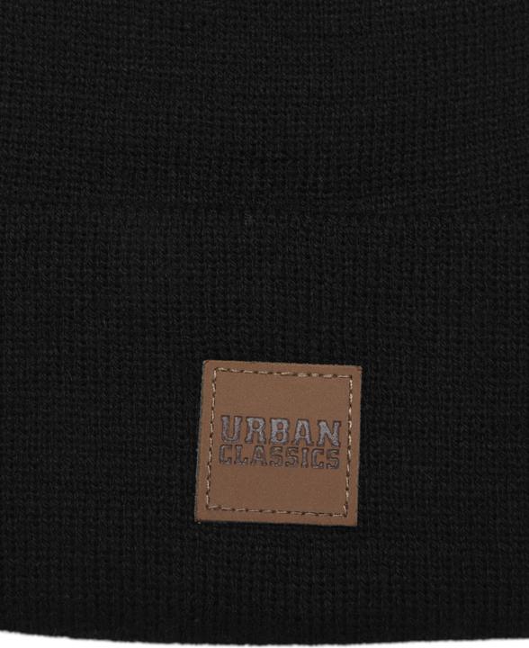 Produktbild Urban Classics Leatherpatch Long Beanie (One Size)