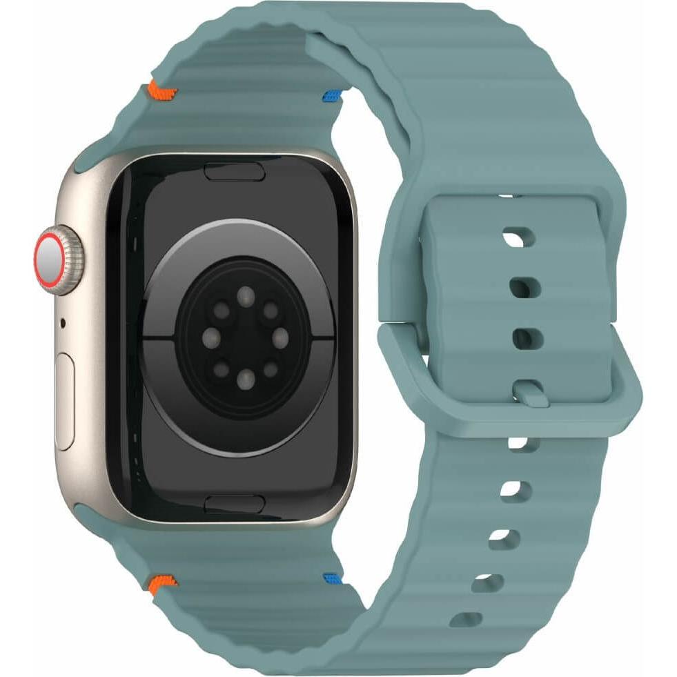 Cover-Discount Apple Watch 44/45/46/49mm - Silikon Sportarmband Ersatzband (Silikon), Uhrenarmband, Grün