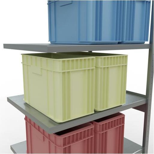 Actual product image Schulte Lagertechnik MULTIplus250 boltless add-on bay system with length bolts