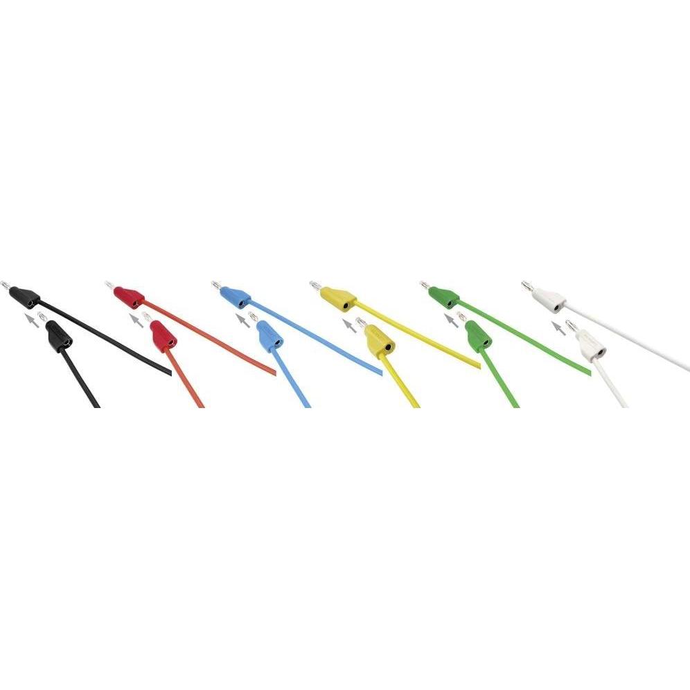 Voltcraft, Kabelleitung, Hochflexible Messleitungen SET 5.0 m 30 V/AC, 60 V/DC 10 A (5 m)
