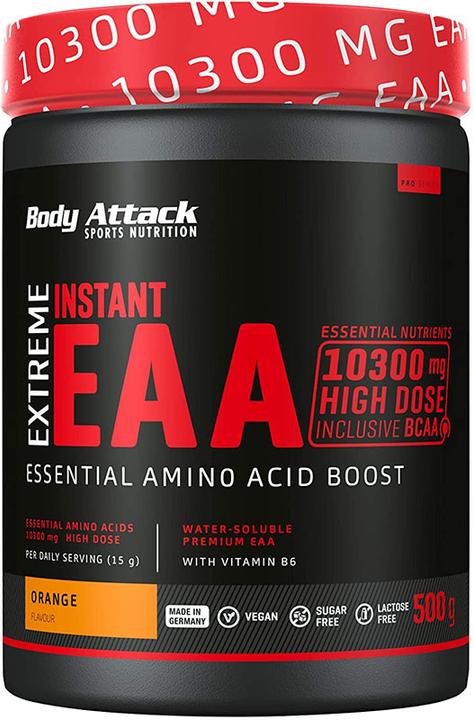 Produktbild Body Attack Extreme Instant EAA (500 g, 1x, Orange)