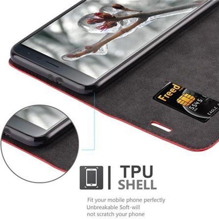 Actual product image Cadorabo Book Invisible Magnet Cover (Asus Zenfone 3)