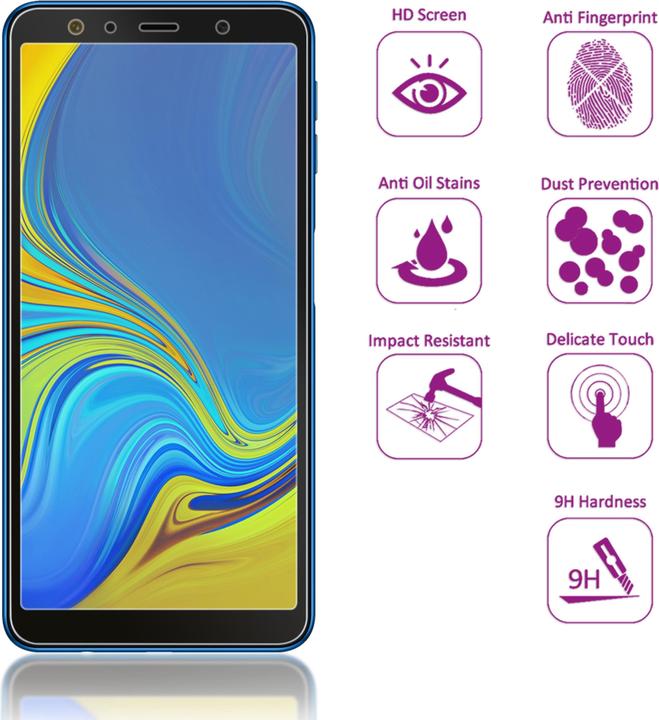 Produktbild Nalia (2-Pack) Schutzglas (2 Stk., Samsung Galaxy A7 (2018))