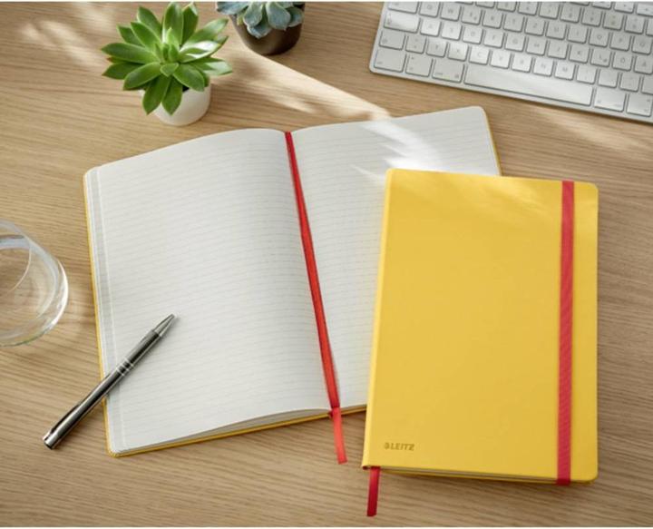 Image du produit Leitz Carnet de notes Cosy B5, Ligné, Jaune (B5, À rayures, Couverture rigide)