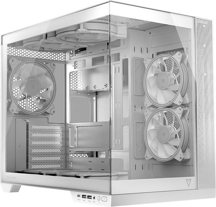 Actual product image Modecom Obudowa Volcano Panorama biała (AT-PANORAMA-NF-0000-20-000000-0002) (ATX, mATX, Mini-ITX)