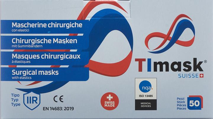 Produktbild Timask Einweg-Mundschutz Schottisch (50 Stk) (Typ IIR, 50 x)