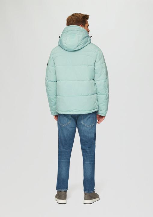 Immagine prodotto S.Oliver Outdoor-Jacke Wasserabweisende Steppjacke mit abnehmbarer Kapuze (L)