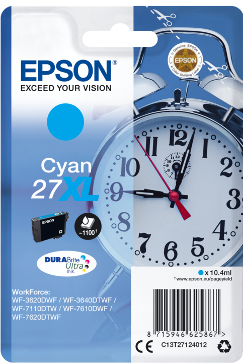 Produktbild Epson 27XL DuraBrite Ultra (C)