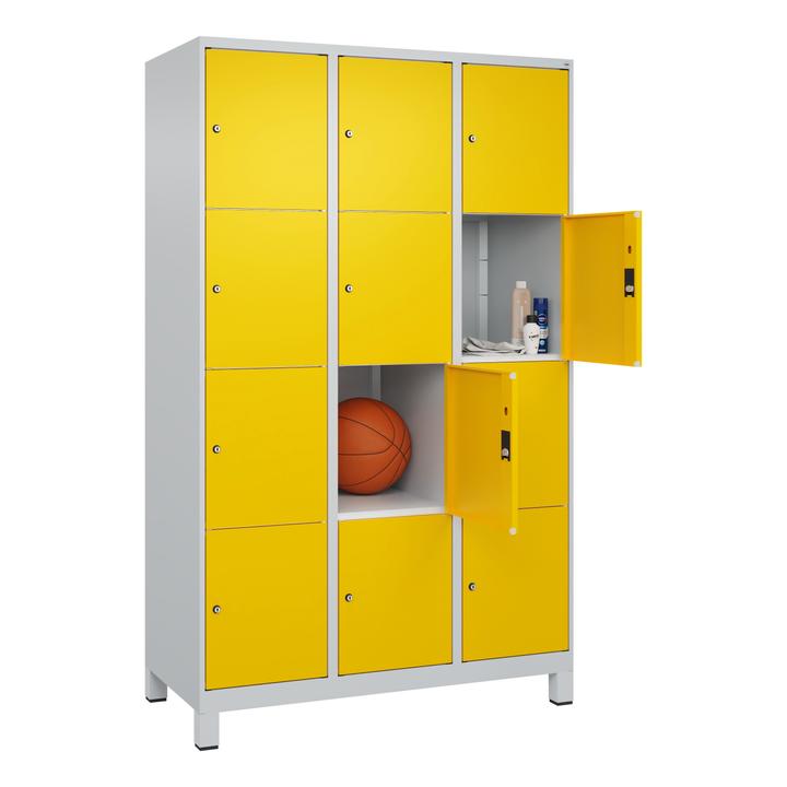 Actual product image C+P Fächerschrank Classic Plus, 4 Fächer übereinander, Abteilbreite 40 cm, mit Füssen (120 cm, 195 cm)